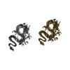 Style Zinc Zinc Alloy Legend Animal Lapel Pins Vintage Men Brooch Metal Dragon Badge Suit Coat Collar Pins