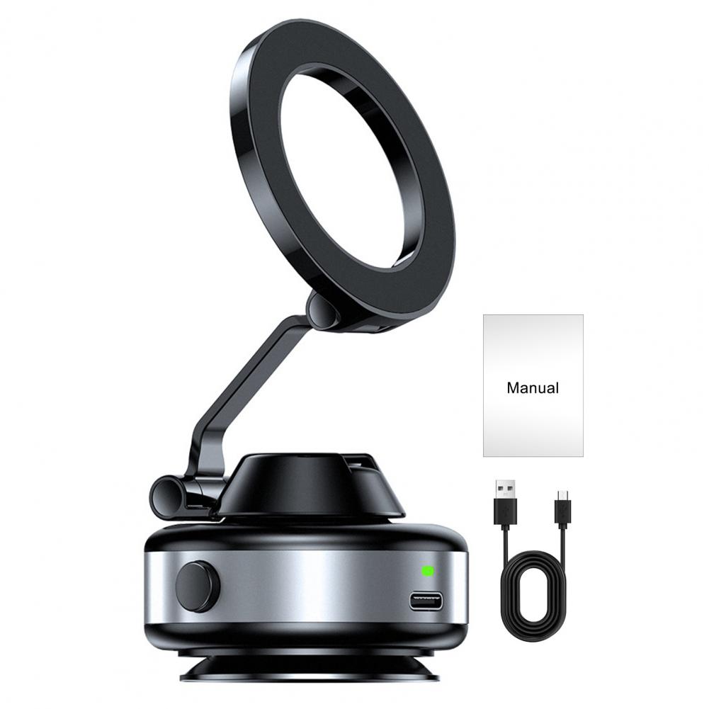 360 Degree Phone Mount Mobile Phone Holder Vacuum Suction Car Phone Holder with 360° Rotation Foldable Magnetic for Dashboard