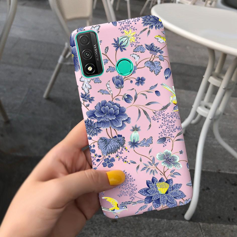 For Funda Huawei P Smart 2020 Case Coque Popular Lavender Flower Phone Case For Huawei P Smart 2020 6.21" Soft Shockproof Bumper
