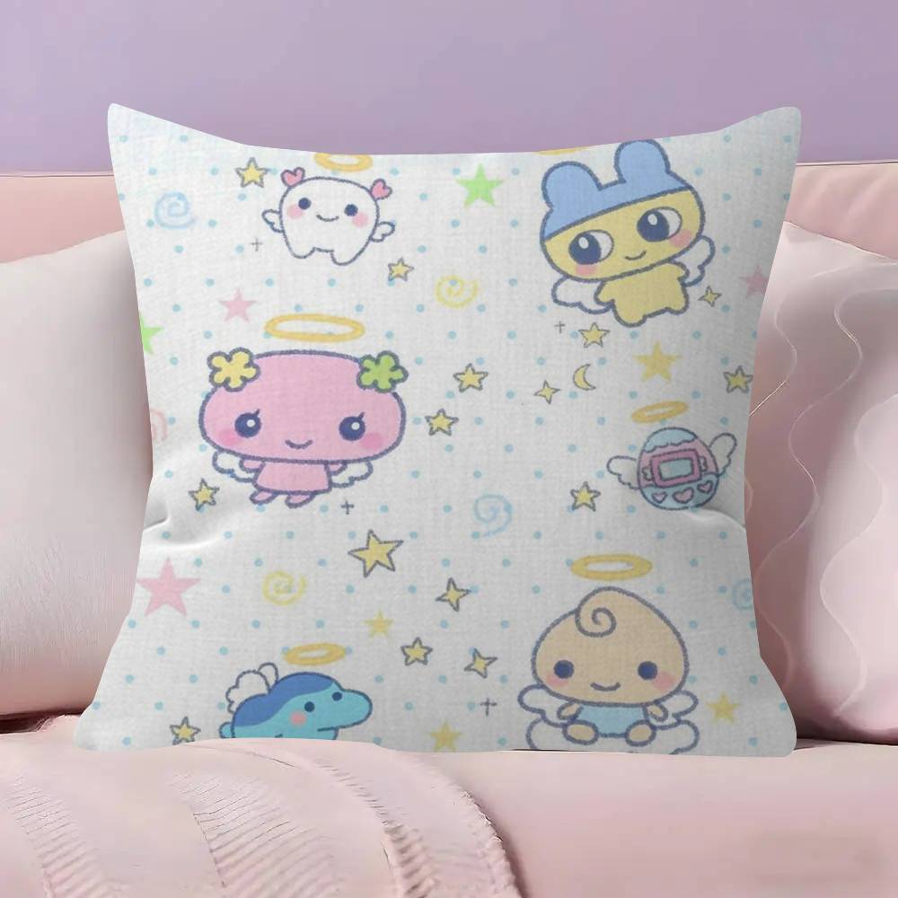 Pillow Gifts Home Office Furnishings Bedroom Sofa Car Cushion Cover case 45x45cm Classic toy brand Tamagotchi Cushion