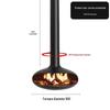 Modern Hanging Atomizing Fireplace for Home or Villa