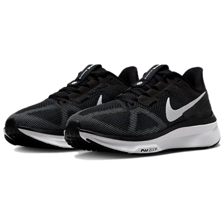 Nike Air Zoom Structure 25 Черно-белые женские кроссовки темно-дымчато-серые DJ7884-001