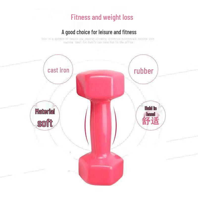 Yueji Tiger Hexagonal Rubber Dumbbell Pair