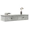 VidaXL Wall Shelf with Drawers Concrete Grey Engineered Wood 859962