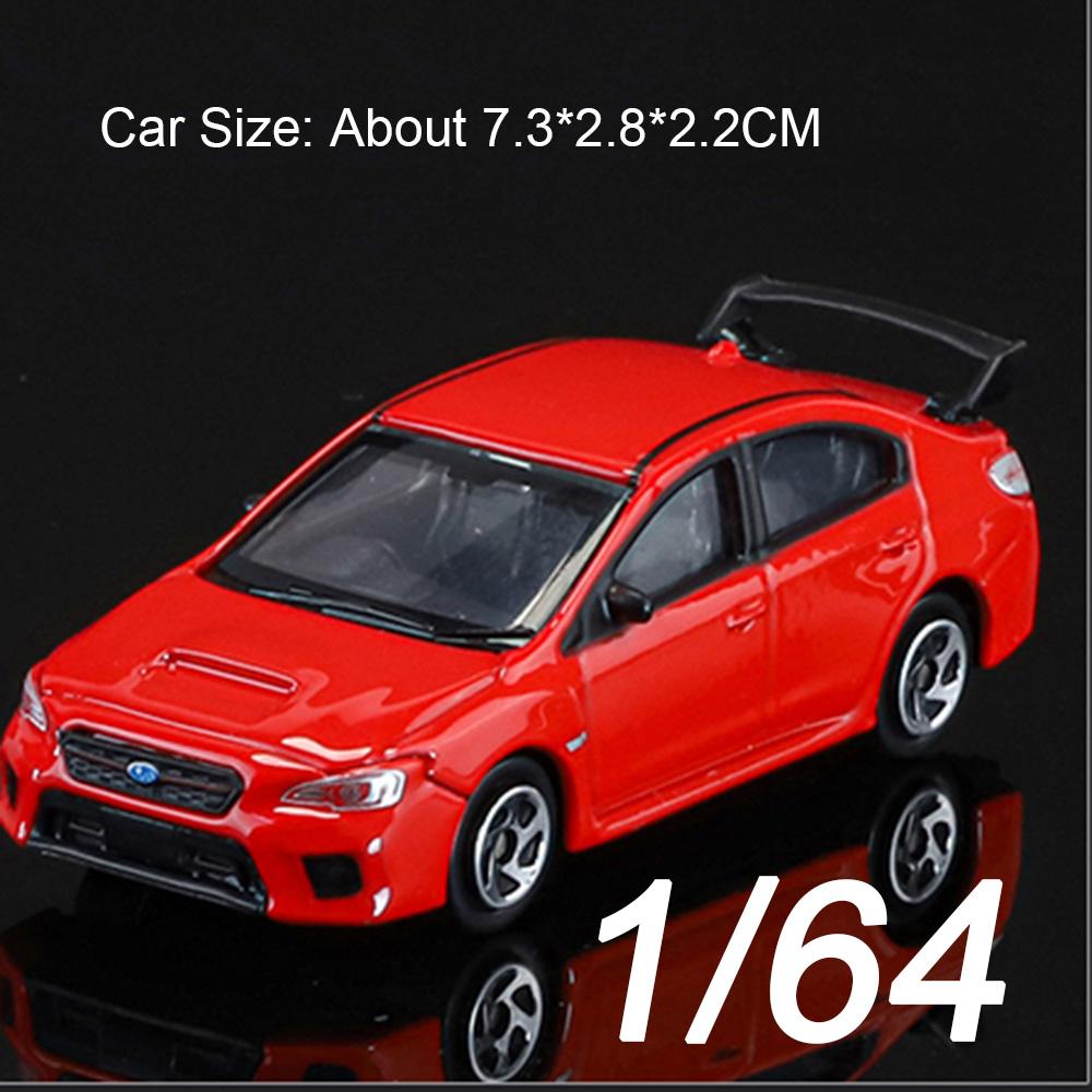 1:64 Subaru WRX STI Мини-модель спортивного автомобиля Игрушка Металлический корпус Резиновые шины Модели-симуляторы Транспортные средства Подарки для парня