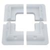 RV Top Roof Solar Panel Mounting Fixing Bracket Kit Wire Box ABS Supporting Holder for Caravans Camper Boat Motorhome