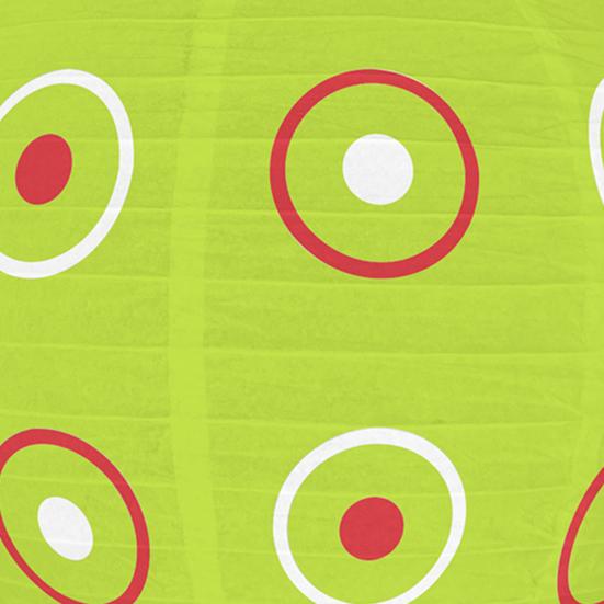 Красный и зеленый бумажный фонарь 12 дюймов Рождественский подвесной круглый фонарь для внутреннего и наружного праздничного потолочного декора