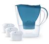 Set - Aqualogis Harmony 2.6 Blue Filter Jug + Filter Cartridge for Filter Jug - Aqualogis Pure+ 3 Pcs.