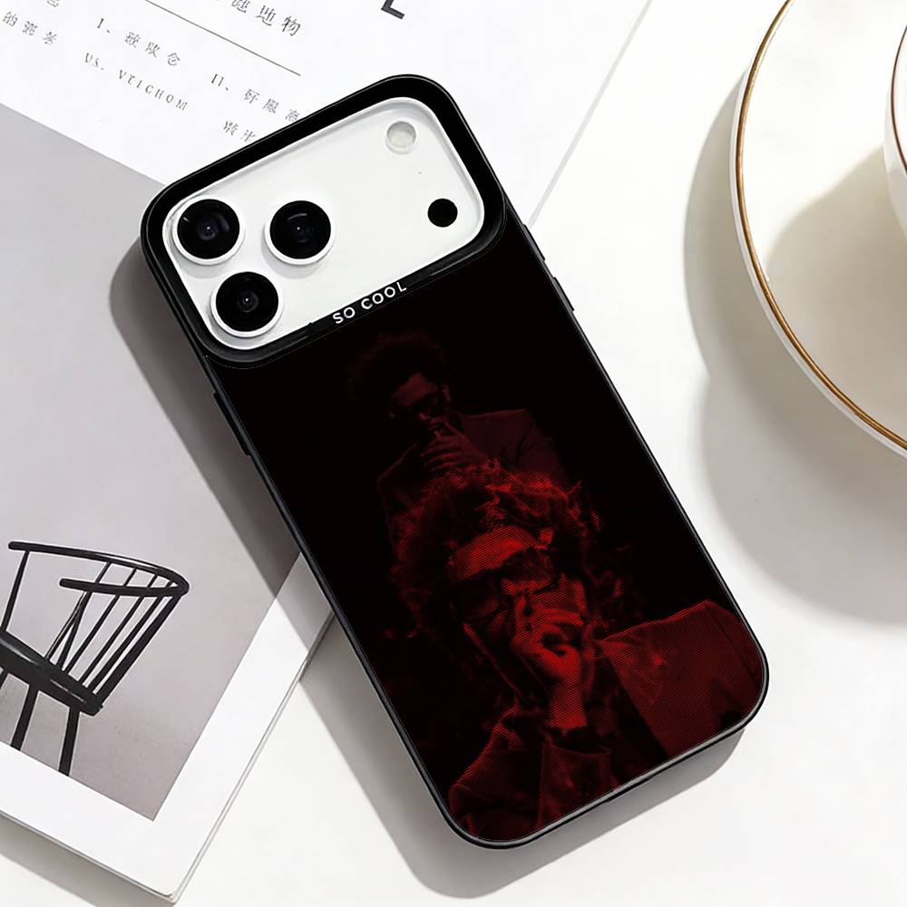 Чехол для телефона W-Weeknd XO для iPhone17,16,15,14,13,12,Pro Max Черный Цветной Чехол для телефона