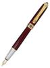 Gullor Fountain Pen with Ink Golden Dragon Executive Smooth Fine Red Converter, Clip, Pen, Writing, Nib,