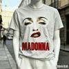 Madonna Graphic Print Crew Neck Tshirt For Unisex Unisex Soft Breathable Oversized Unisex Cotton Short Sleeve Tee Hot Product Soft