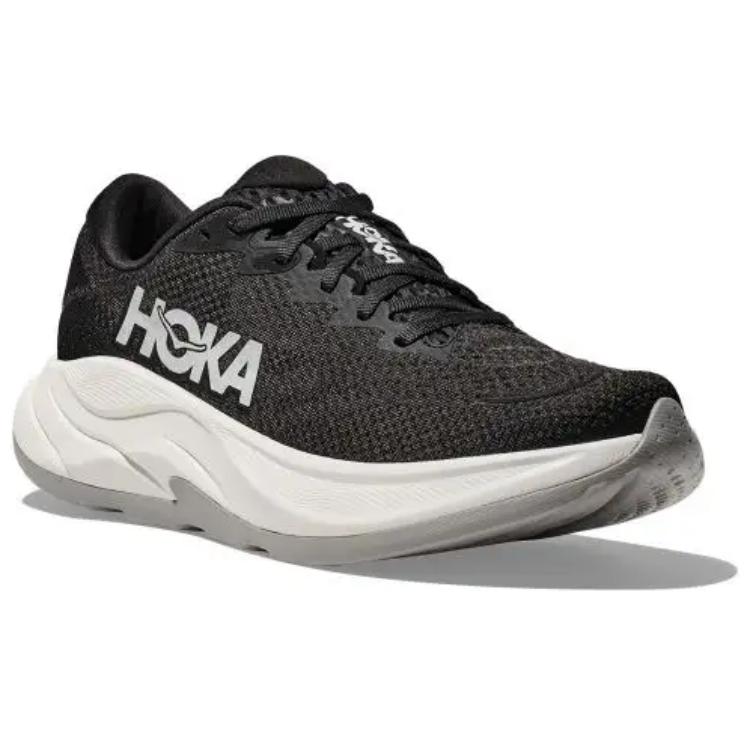 HOKA Rincon 4 черные белые мужские кроссовки 1155130-BWHT