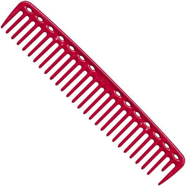 Peigne de coiffure - No. 452 - Rouge - Dents arrondies - Matière plastique résine ultem - Denture précise