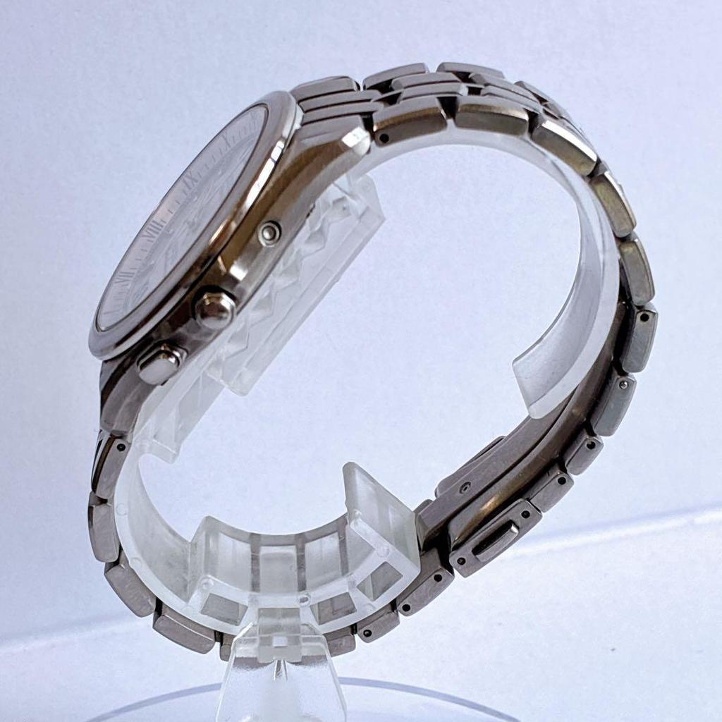 Б/у Citizen H113 EXCEED Solar Белый перламутр Титан #412