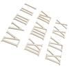 12Pcs Wooden Roman Numerals DIY Clock Numbers Wood Craft Hand Made Decorations 7CM
