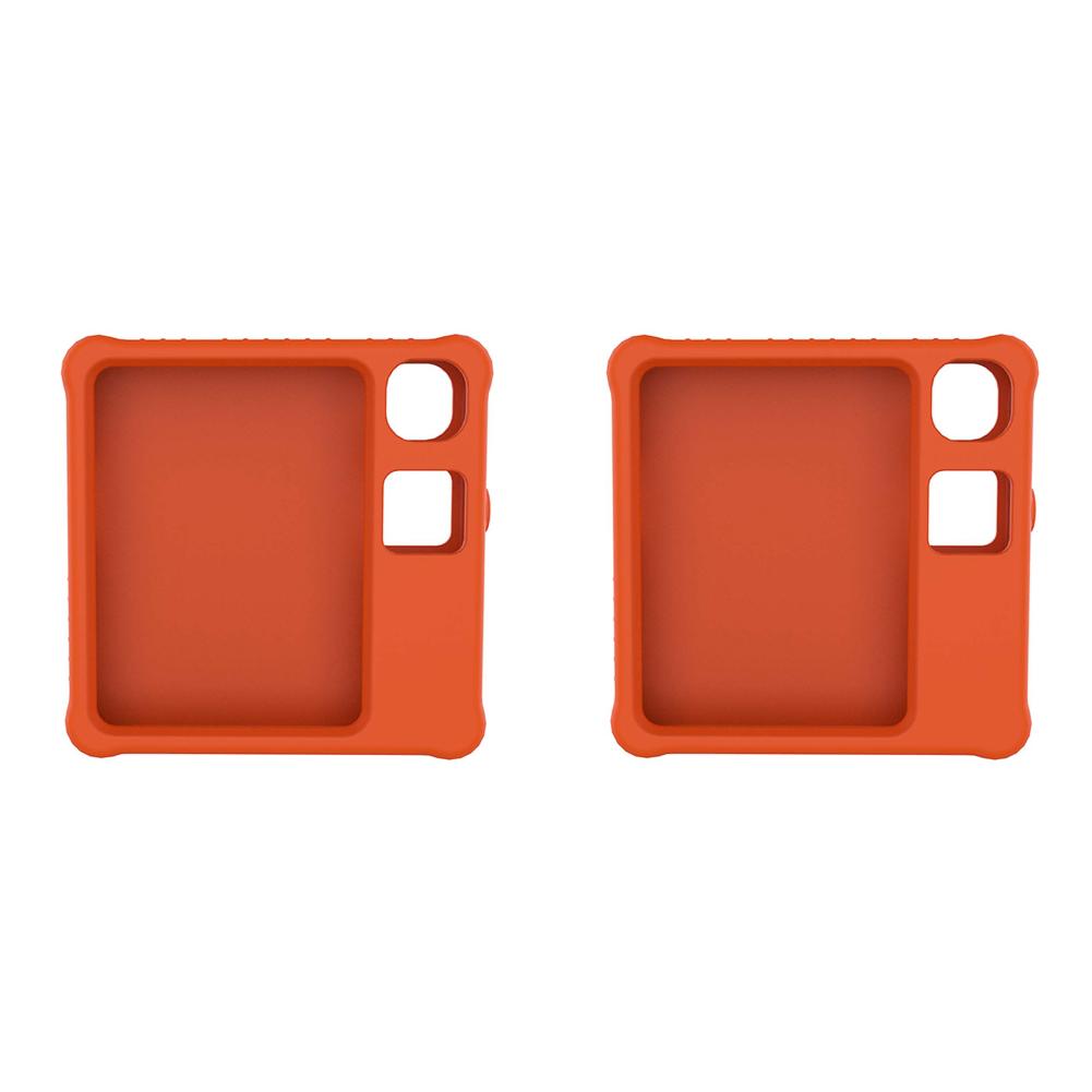 Силиконовый чехол с полным покрытием, водонепроницаемый чехол для карманного ПК Rabbit R1 AI (оранжевый)
