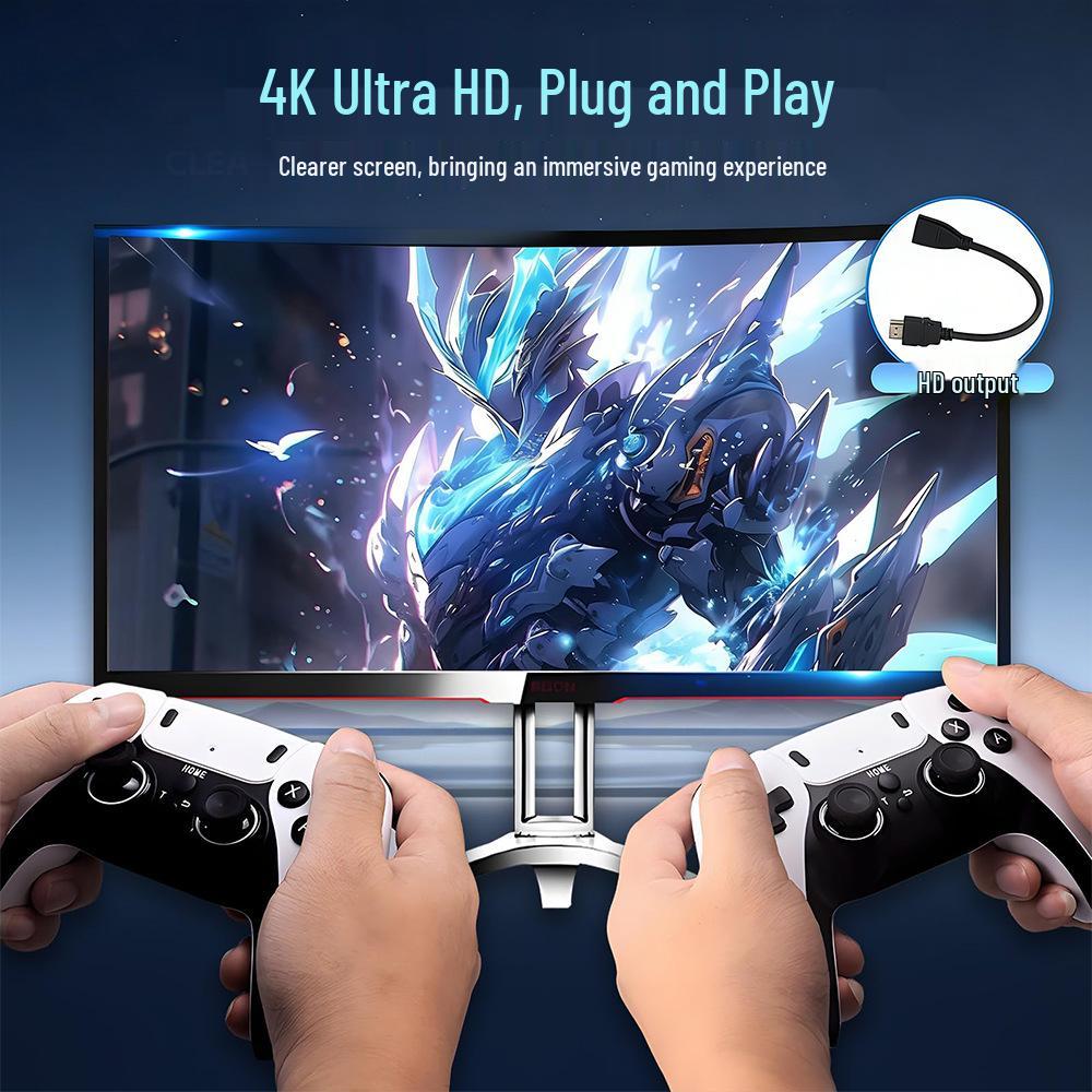 Ретро игровая консоль для дома M15 с двумя игроками, 4K HD, с джойстиком PSP - Совместима с телевизором