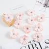 50Pcs Artificial Flowers Cheap Pink Daisy Head Mini Home Wedding Decorations Diy Scrapbook Fake Plant Christmas Wreath Headdress