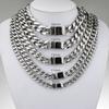 Stainless Steel Color Mens Womens Cuban Link Necklace