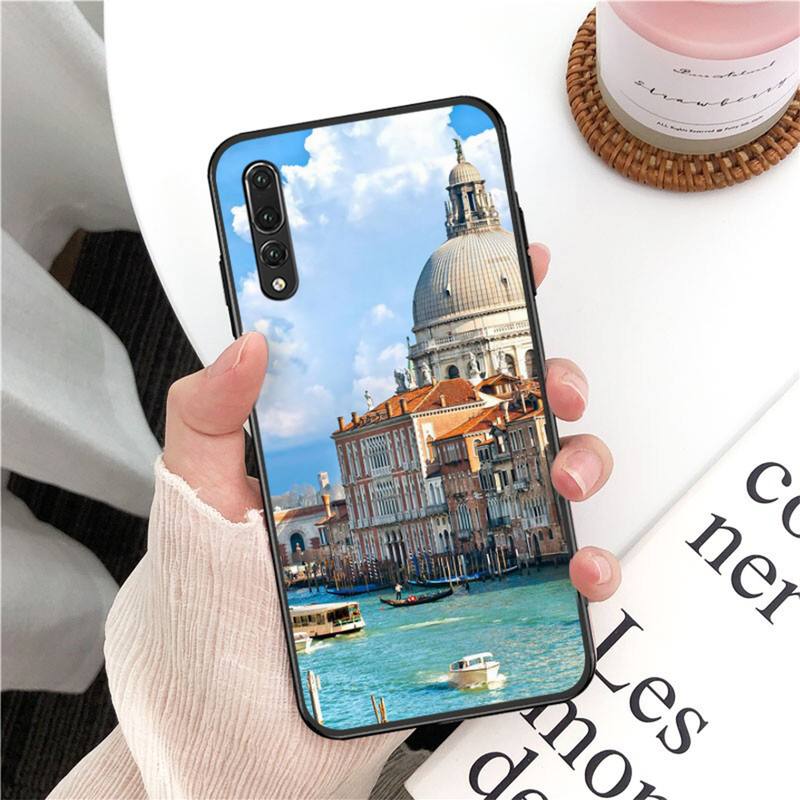 YNDFCNB Italy Venice Landscape Phone Case for Huawei P30 40 20 10 8 9 Lite Pro Plus Psmart2019