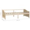 Vidaxl 3-Osobowa Sofa/Łóżko, Lite Drewno Sosnowe, 90 X 200 Cm