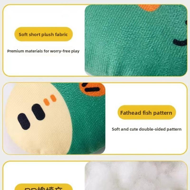 Новые вокальные плюшевые игрушки для собак, Толстоголовая рыба для стачивания зубов для снятия скуки, Игрушки для питомцев, Товары для питомцев, Щенки