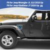 RT-TCZ For Jeep JL Side Fender Vent Decal Trim Cover For Jeep Wrangler JL JLU 2018-Present For Gladiator JT -Present Baby Blue Exterior Accessories