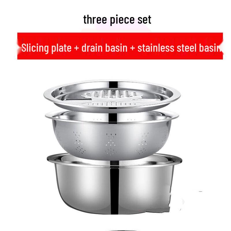 Multifunction 3-in-1 Kitchen Grater & Strainer Set