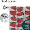 Lovely Strawberry Blackout Curtains 2 Pieces Living Room Curtain Partition Tulle for Bedroom Shades Home Interior Curtains Child