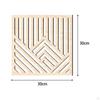 2 шт. Геометрические деревянные настенные художественные панели, минималистичные, 11,81''x11,81'' подвесные скульптуры для