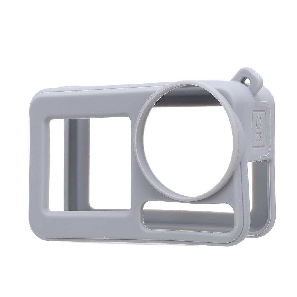 Silicone Case for Action 5 Pro Washable Soft Anti Collision Sports Camera Silicone Cover with Lens Lanyard