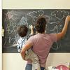 45 см X 200 см Наклейка на стену для школьной доски Самоклеящаяся настенная доска в рулоне для дома, школы, офиса