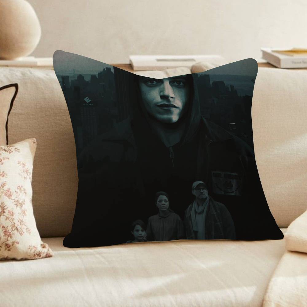 Horror tv series movie Mr RRobot Pillow Gift Home Office Decoration Bedroom Sofa Car Cushion Cover case x