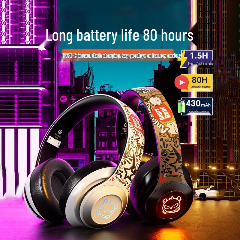 Qilian BH10 Wireless Gaming & Music Over-Ear Headphones