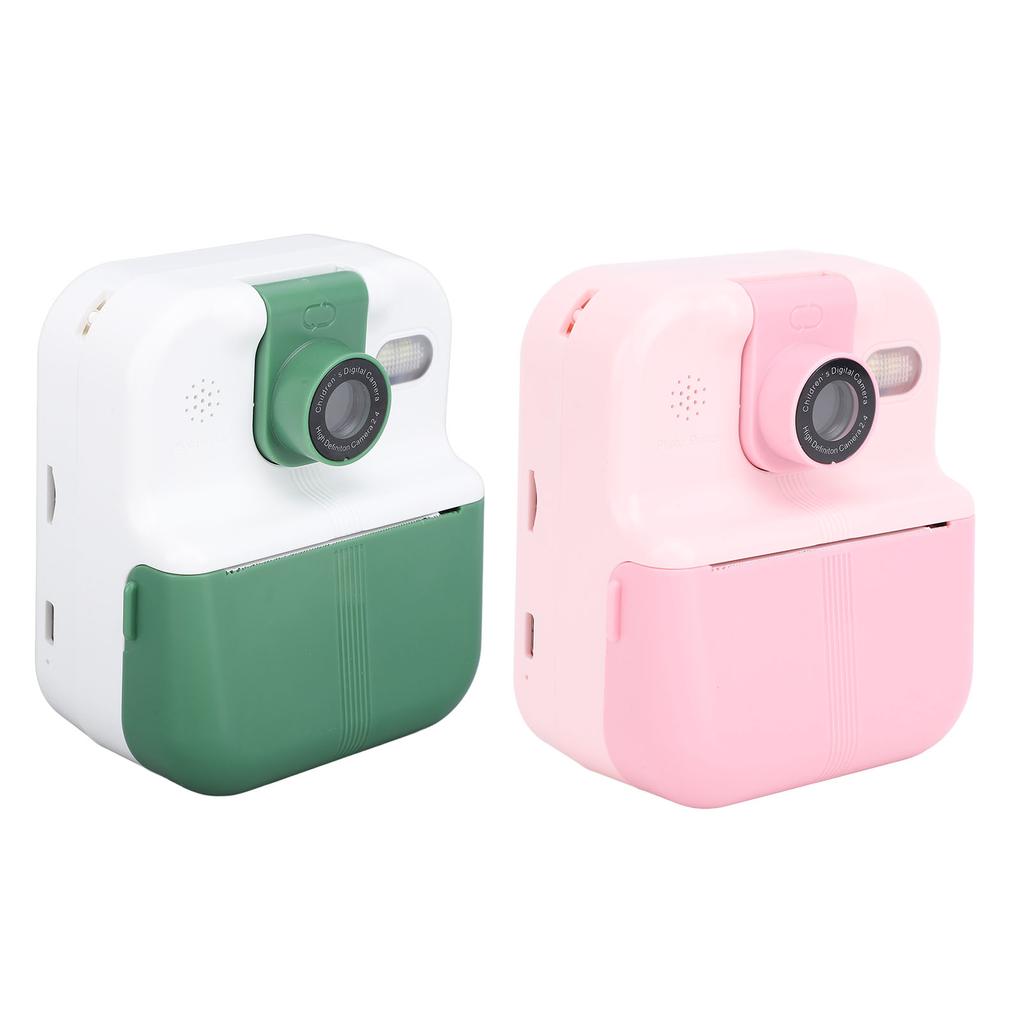 Camera Instant Print 2.4 Inch IPS Screen Selfie Digital Camera with 1080P Videos Portable Travel Cam