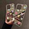 Граффити Любовь Простой Улыбающийся Лицо Чехол Для телефона Для iphone 17 Air 16 Pro Max 15 14 13 Pro 12 Plus XR X XS Max 8 7 Чехол