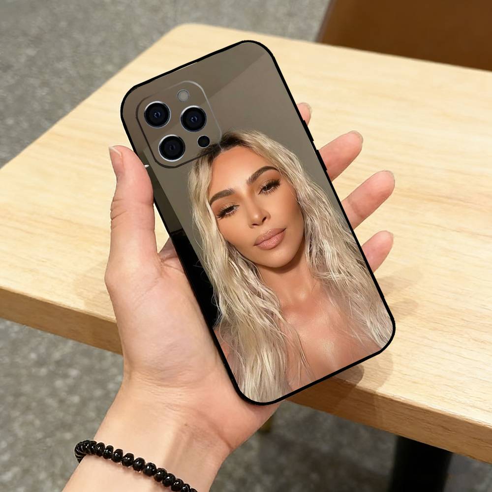 K-Ким Кардашьян M-Мемы Чехол для телефона Для iPhone 17, 16,15,14,13,12,11 Plus,Pro Max, Другие Мягкий Черный Чехол