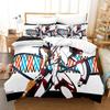 Darling In The Franxx Bedding Set Boys Bedroom Duvet Cover Set 3D Bed Sheet Single Twin Full Queen King Size Duvet Cover Bed Set