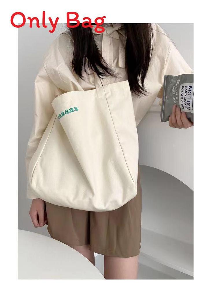 Casual Canvas Shoulder Bag For Travel And School With Zipper Closure For Students
