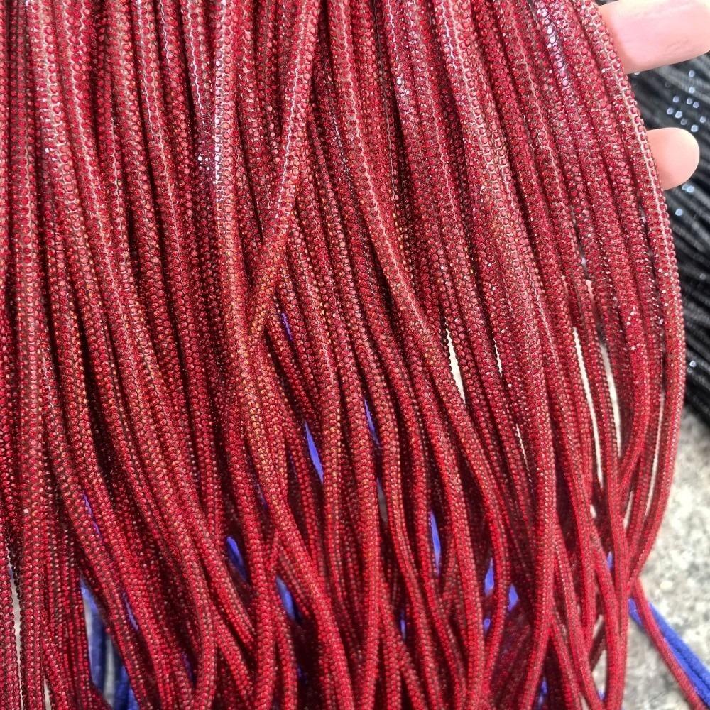 Модный DIY Хрустальный Стразовый Шнур 4 мм Сверкающая Стеклянная Алмазная Веревка 1 Ярд Декор для Вечеринок, Костюмов, Одежды, Обуви, Сумок