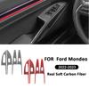 4 шт. Для Ford Mondeo - Декоративные наклейки на панель рамки кнопки стеклоподъемника из углеродного волокна, элементы интерьера