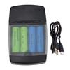 Durable Rechargeable Portable 4 Slots Fast Charging Dock Intelligent Battery Charger Adapter