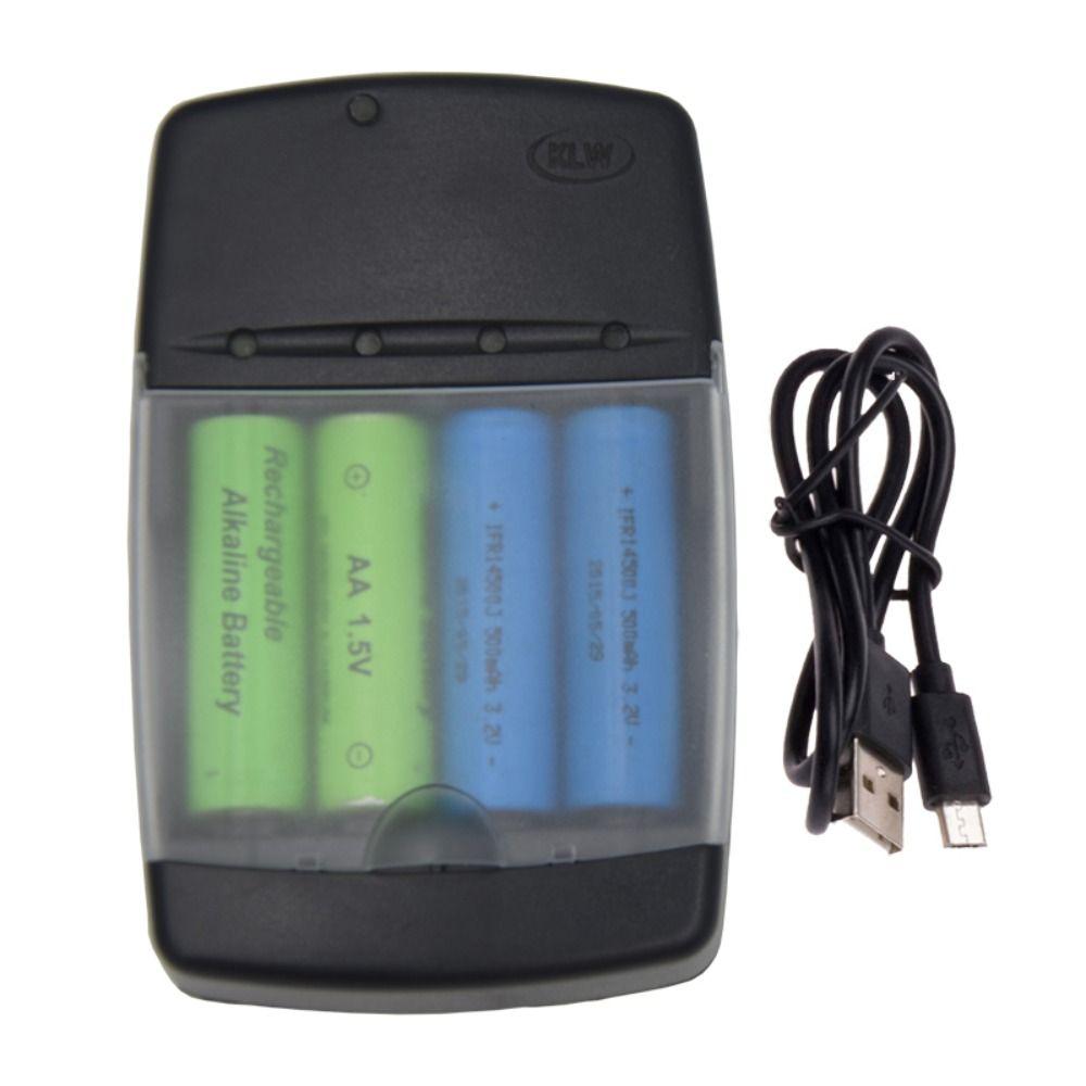 Durable Rechargeable Portable 4 Slots Fast Charging Dock Intelligent Battery Charger Adapter