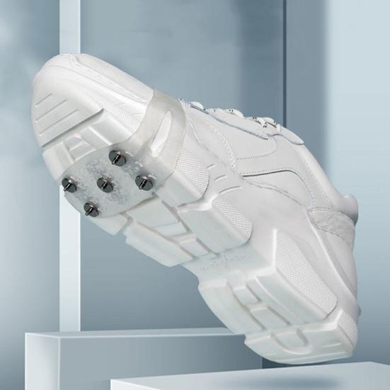 1 пара шипов для льда, кошки с 5 стальными шипами, светоотражающие, для мужчин и женщин, для зимнего отдыха на свежем воздухе, для ходьбы по льду и снегу, эластичные, нескользящие