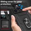 For iPhone 11 12 13 14 15 Pro Max Case Slide Camera Armor Phone Cases For iPhone 15 Plus X XS XR 13 14 Pro Stand Ring Back Cover
