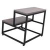 Wood Step Stool 2 Steps Kids High Bed 500lbs Load Capacity for Bathroom Kitchen