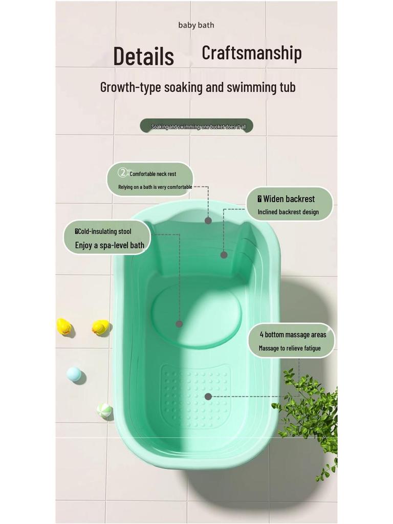 Большая ванна для младенцев и детей - Ванна для купания всего тела для дома