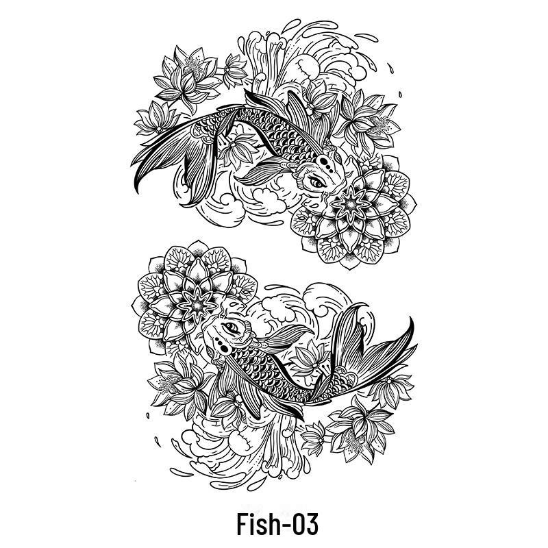 "Waterproof Semi-Permanent Herbal Tattoo Stickers for Men and Women - Durable Text Simulation Spot Tattoos"