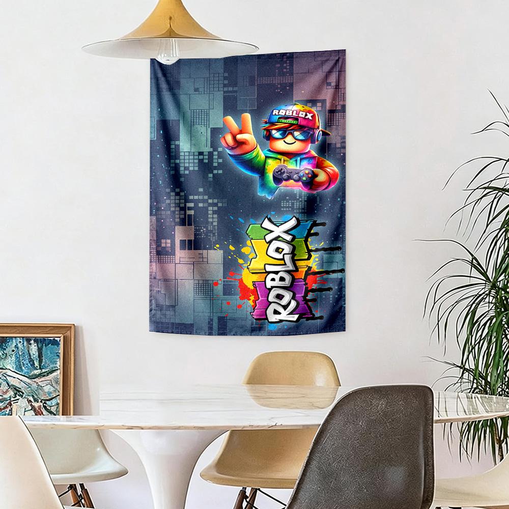 Roblox Wall Decor Tapestry Art For Pet Memorial Birthdaywedding Party Backdrop Family Gift