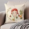 Wholesome Imaginative AAnne Of Green Gables Cushion Cover Pillowcase Antidustmite Invisible Zipper Short Plush Sofa Cushion
